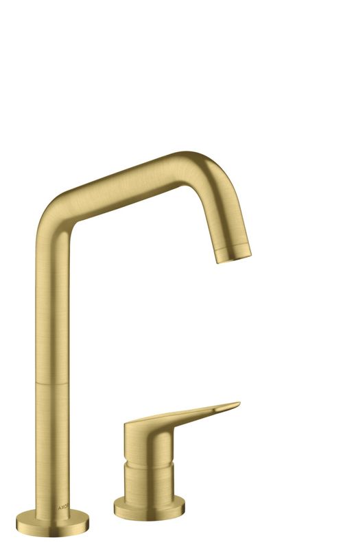 AXOR-HG-AXOR-Citterio-M-2-Loch-Einhebel-Kuechenmischer-240-mit-Schwenkauslauf-Brushed-Brass-34820950 gallery number 1